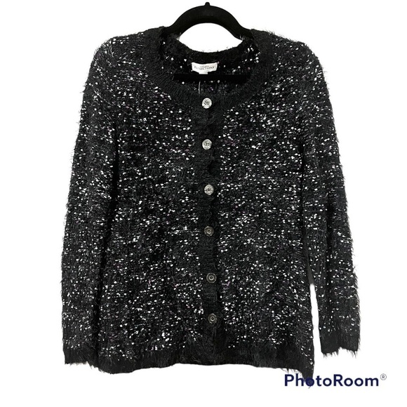 NORTHERN REFLEXIONS Fuzzy Cardigan Size S Petite - Picture 1 of 6